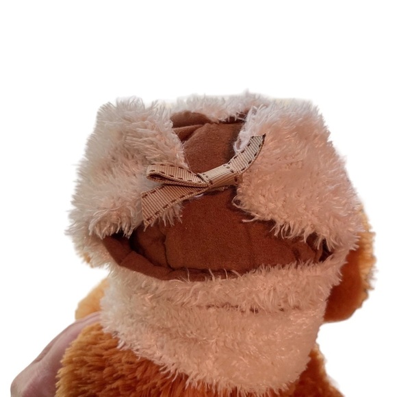 Hugfun Brown Puppy Dog Plush Christmas Scarf Hat Bean Bag Stuffed Animal‎ 16" - Picture 4 of 7